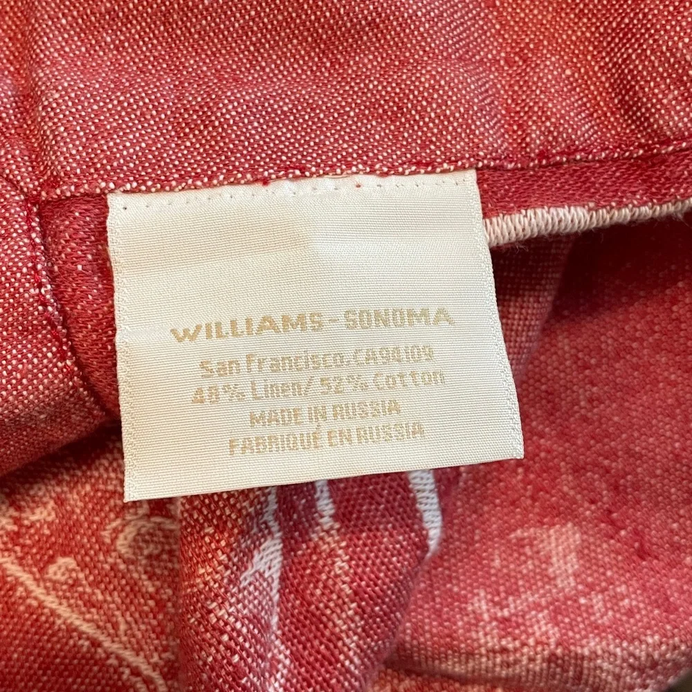 Williams Sonoma Twas The Night Before Christmas Table Cloth 90”x70”